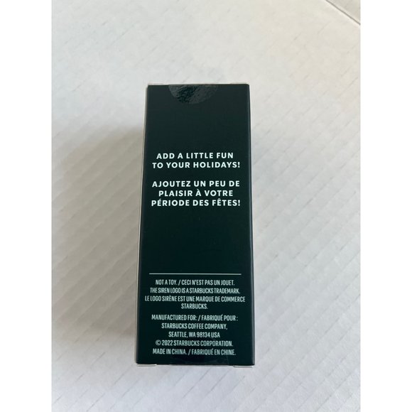 2022 NEW Starbucks Holiday Christmas Studded Tumbler Keychain Ornament GOLD - Picture 7 of 7